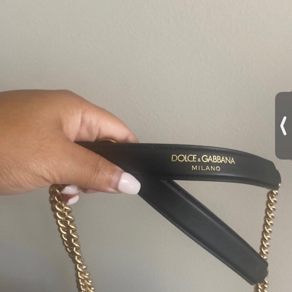 Dolce & Gabbana Black Gold Chain Purse One of A Kind - Picture 2 of 7